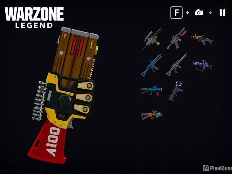 Pixel Warzone Legend Weapon Selection